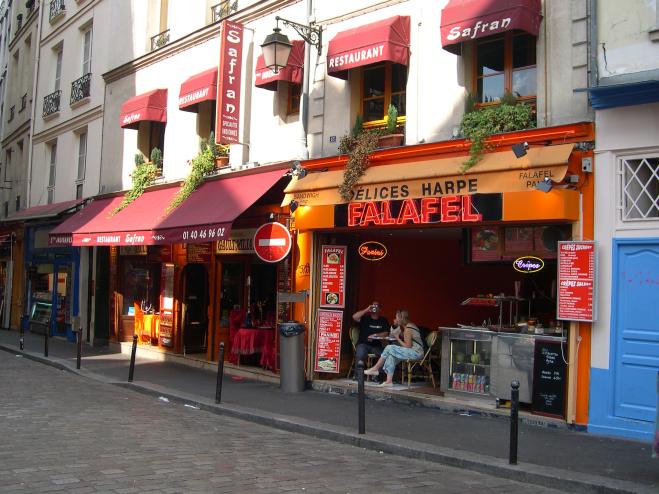  restaurant Safran, rue de la Harpe (5e)